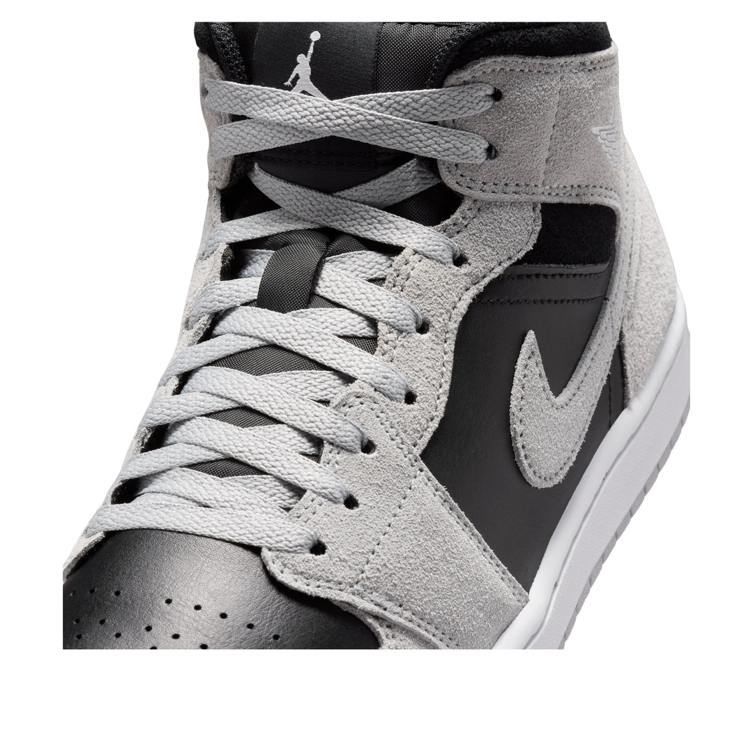 JORDAN 1 MID LIGHT SMOKE GREY BLACK — Stock