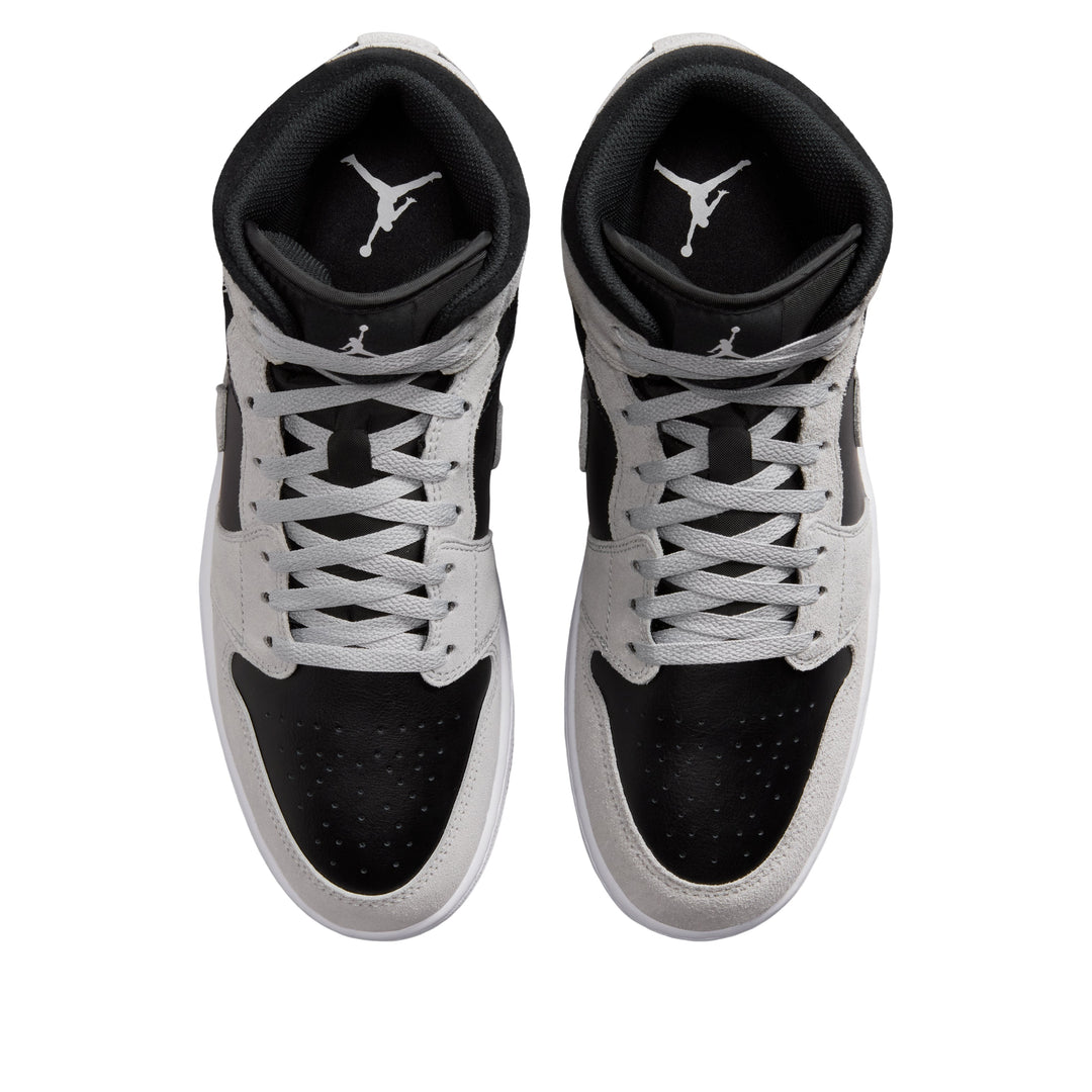 JORDAN 1 MID LIGHT SMOKE GREY BLACK — Stock