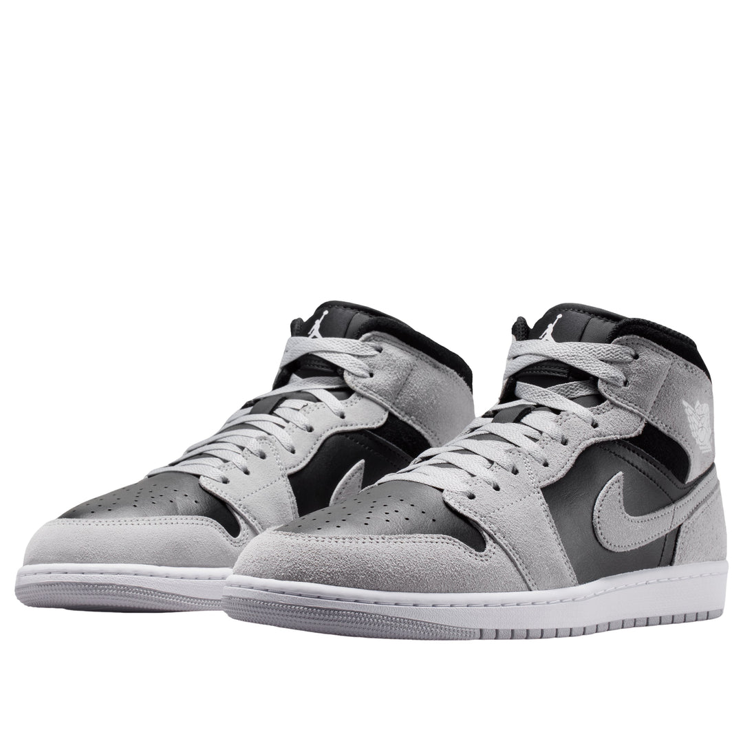 JORDAN 1 MID LIGHT SMOKE GREY BLACK — Stock