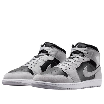 JORDAN 1 MID LIGHT SMOKE GREY BLACK — Stock