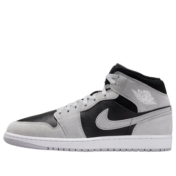 JORDAN 1 MID LIGHT SMOKE GREY BLACK — Stock