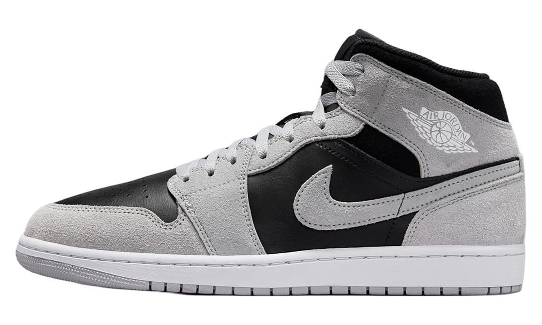 JORDAN 1 MID LIGHT SMOKE GREY BLACK — Stock