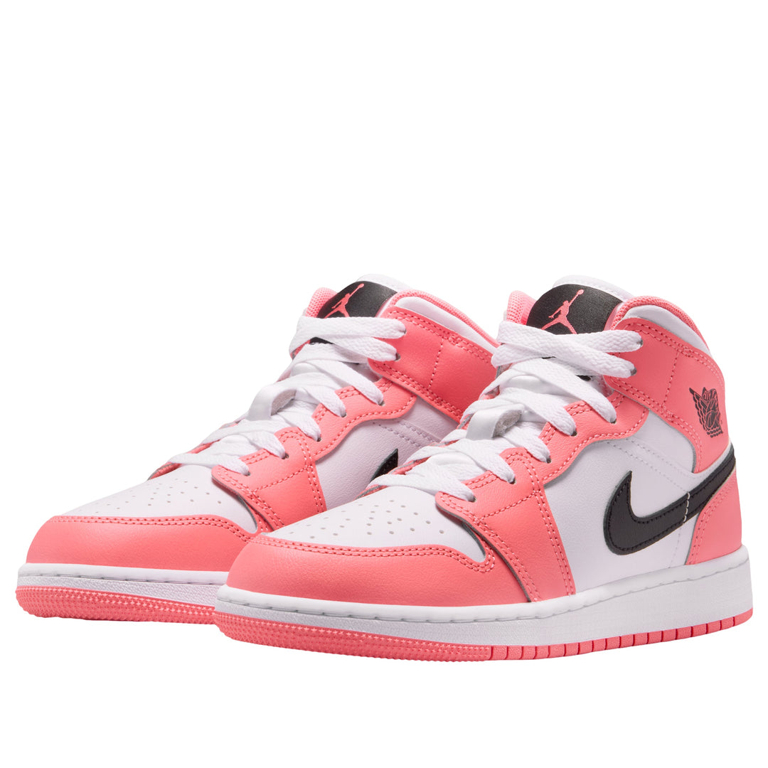 JORDAN 1 MID PINK GAZE (GS)