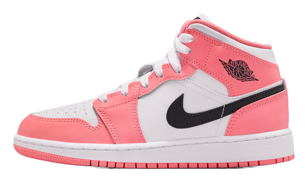 JORDAN 1 MID PINK GAZE (GS)