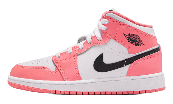 JORDAN 1 MID PINK GAZE (GS)