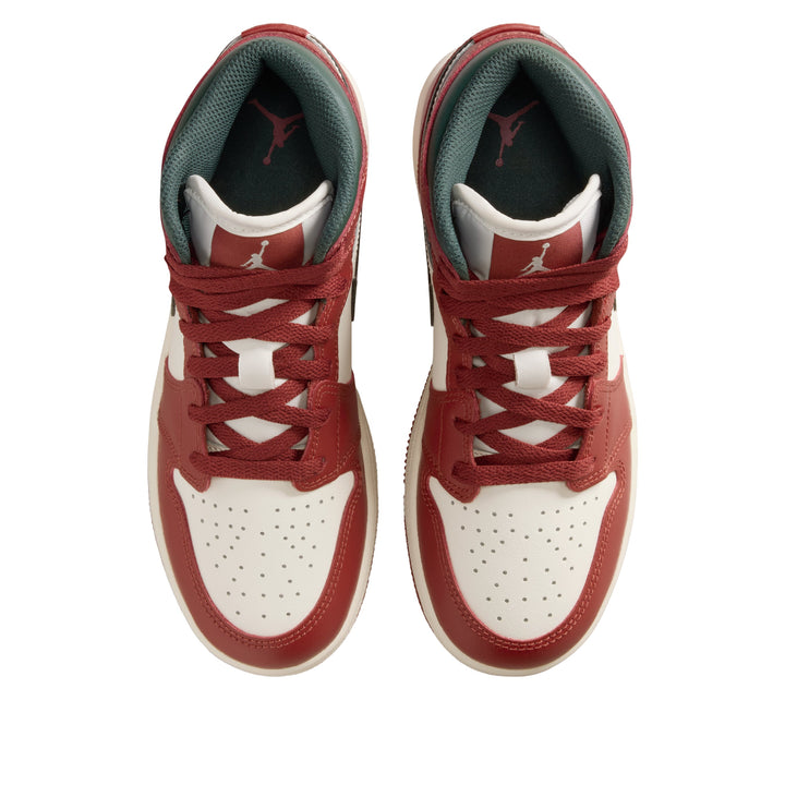 JORDAN 1 MID REDSTONE MIDNIGHT GREEN (GS)