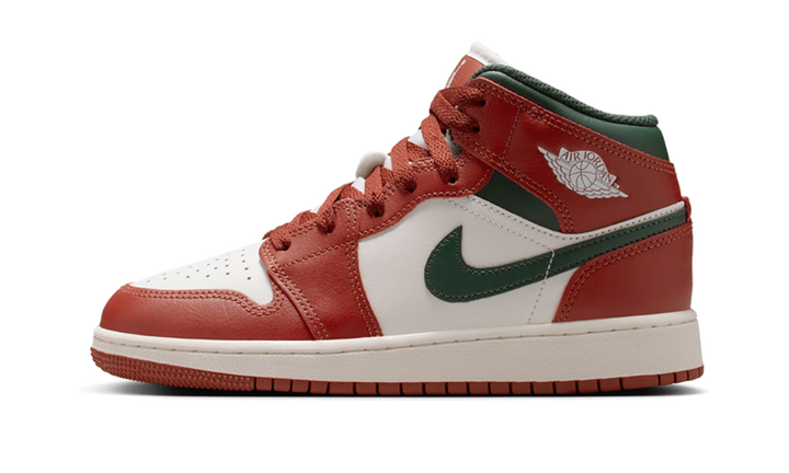JORDAN 1 MID REDSTONE MIDNIGHT GREEN (GS)