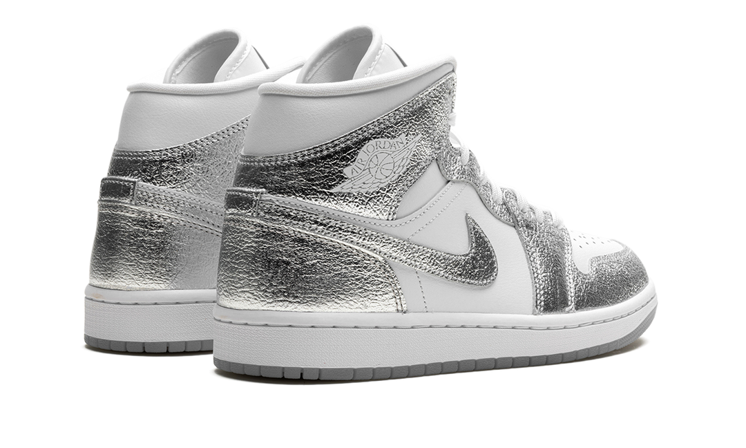 JORDAN 1 MID SE METALLIC SILVER (WOMEN&