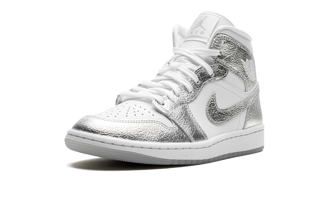 JORDAN 1 MID SE METALLIC SILVER (WOMEN&