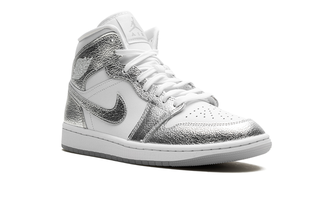 JORDAN 1 MID SE METALLIC SILVER (WOMEN&