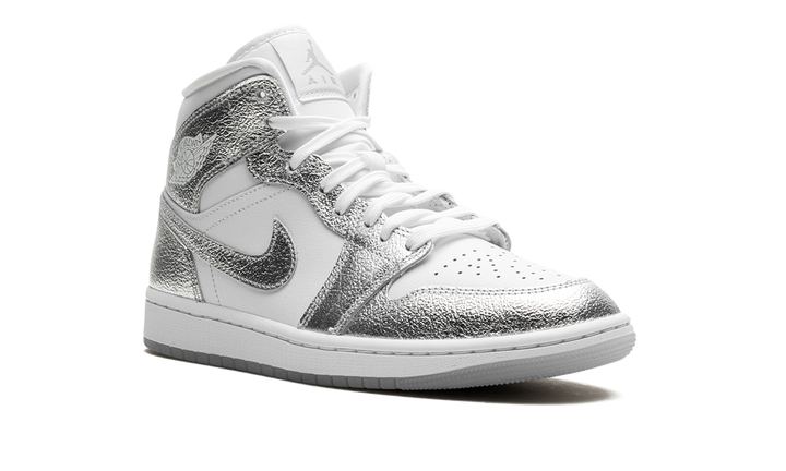JORDAN 1 MID SE METALLIC SILVER (WOMEN&