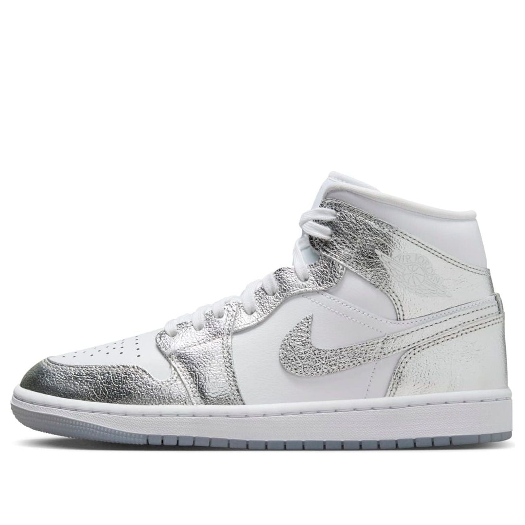 JORDAN 1 MID SE METALLIC SILVER (WOMEN&