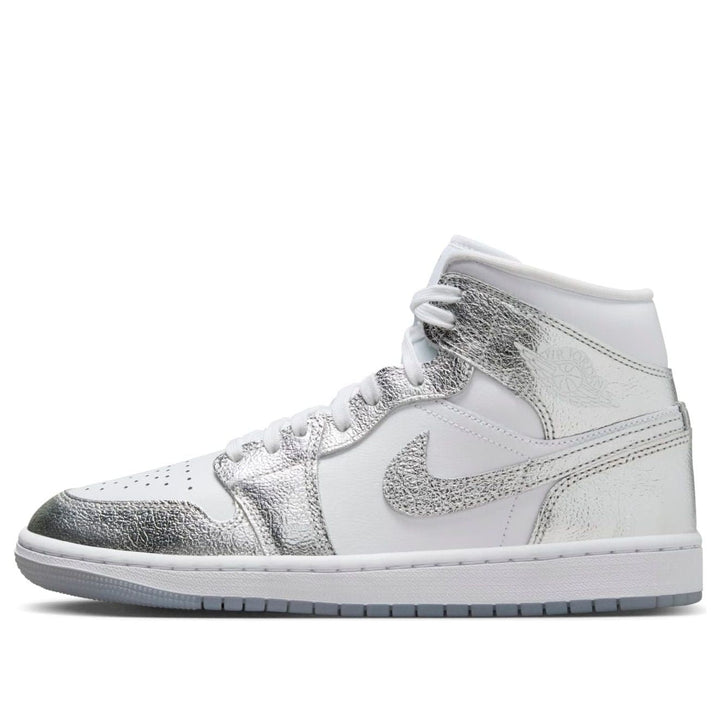 JORDAN 1 MID SE METALLIC SILVER (WOMEN&