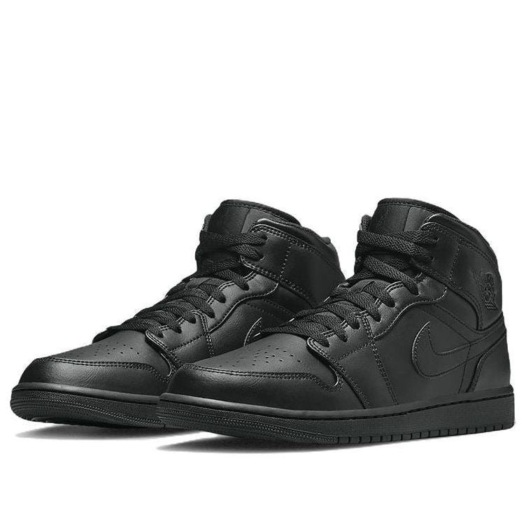 JORDAN 1 MID TRIPLE BLACK