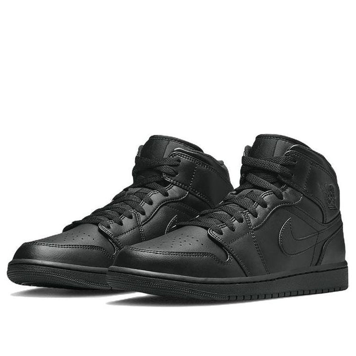 JORDAN 1 MID TRIPLE BLACK