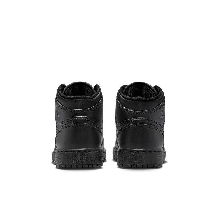 JORDAN 1 MID TRIPLE BLACK (GS)