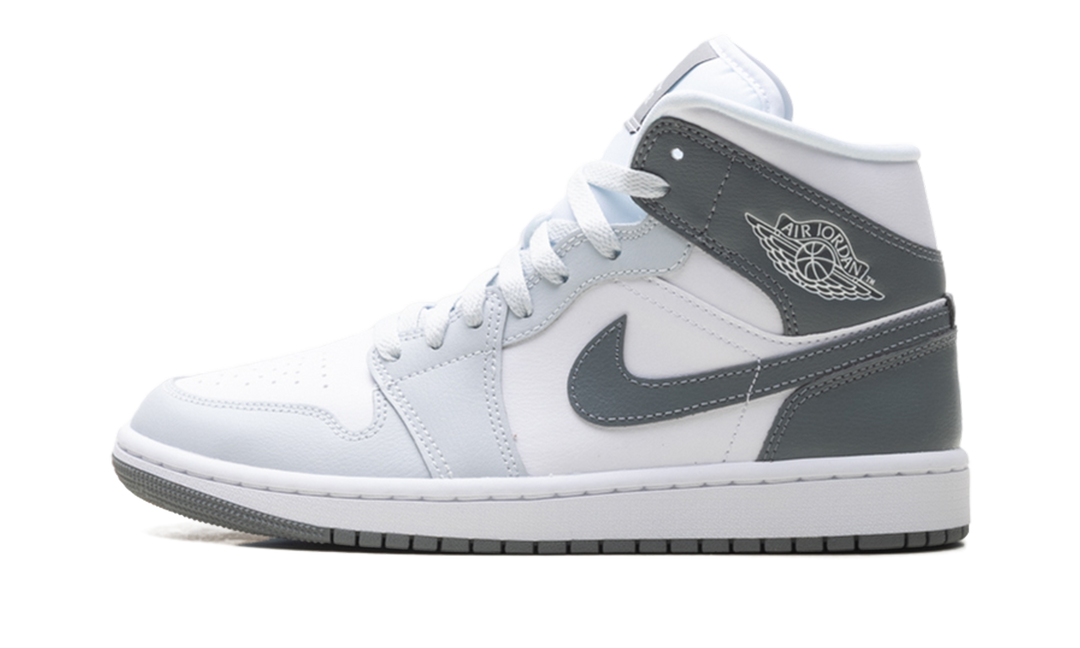 JORDAN 1 MID WHITE SMOKE GREY (WOMEN&