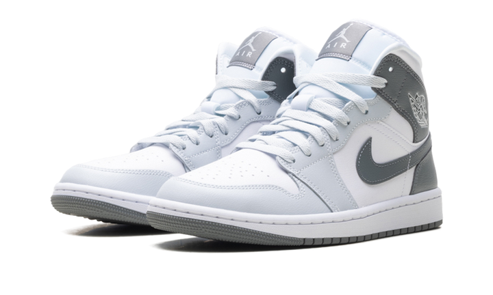 JORDAN 1 MID WHITE SMOKE GREY (WOMEN&