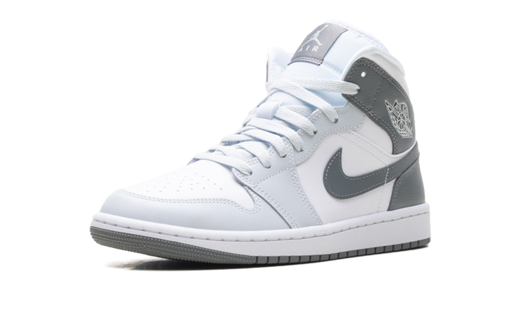 JORDAN 1 MID WHITE SMOKE GREY (WOMEN&