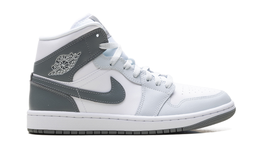 JORDAN 1 MID WHITE SMOKE GREY (WOMEN&
