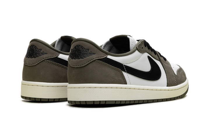 JORDAN 1 RETRO LOW MEDIUM OLIVE SUMMIT WHITE SAIL BLACK