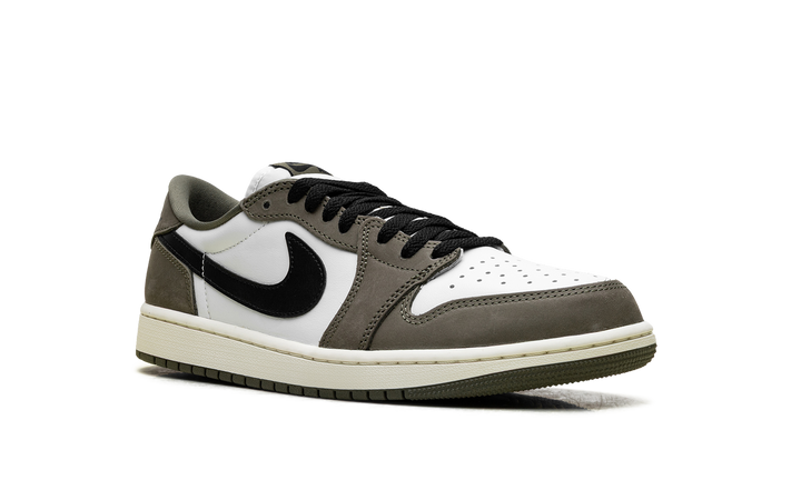 JORDAN 1 RETRO LOW MEDIUM OLIVE SUMMIT WHITE SAIL BLACK