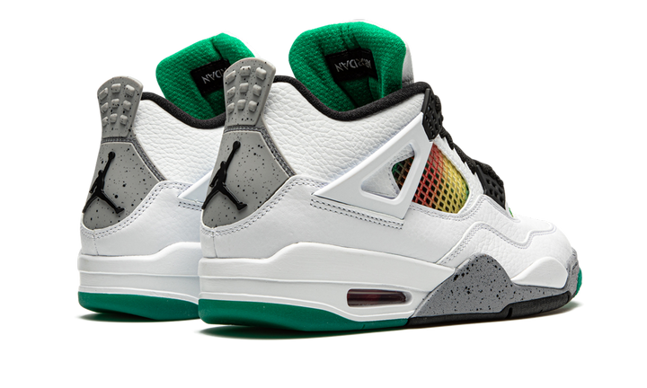 JORDAN 4 RETRO LUCID GREEN RASTA (W)