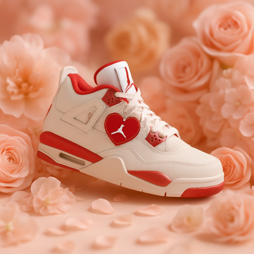 JORDAN 4 RETRO VALENTINE&