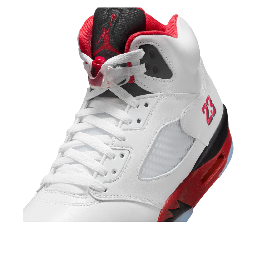 JORDAN 5 RETRO FIRE RED BLACK TONGUE (2025)