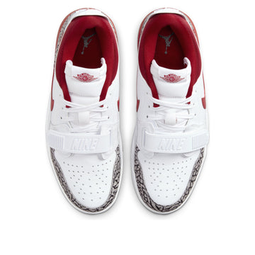 JORDAN LEGACY 312 LOW WHITE CEMENT GYM RED (WOMEN'S) — Stock