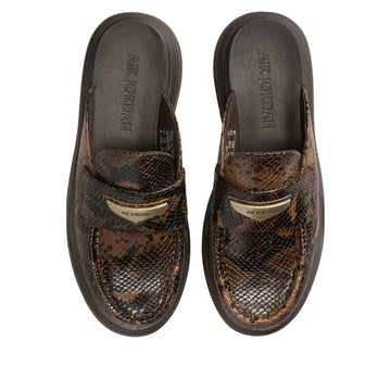 JORDAN MULE CROC VELVET BROWN (WOMEN'S)