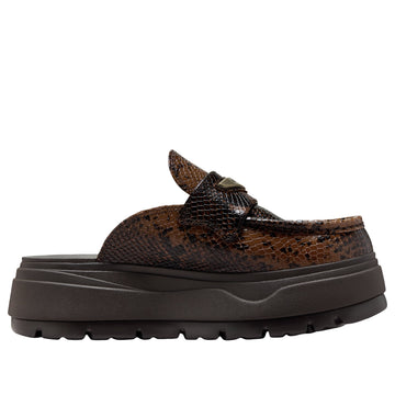 JORDAN MULE CROC VELVET BROWN (WOMEN'S)