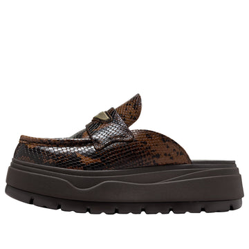 JORDAN MULE CROC VELVET BROWN (WOMEN'S)