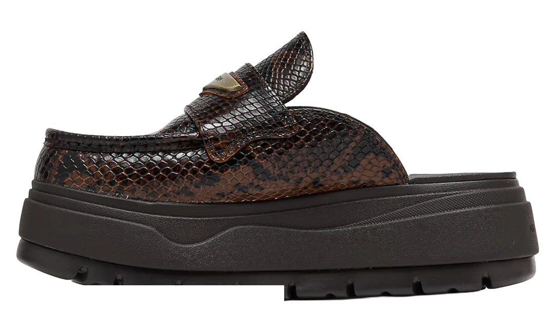 JORDAN MULE CROC VELVET BROWN (WOMEN'S)