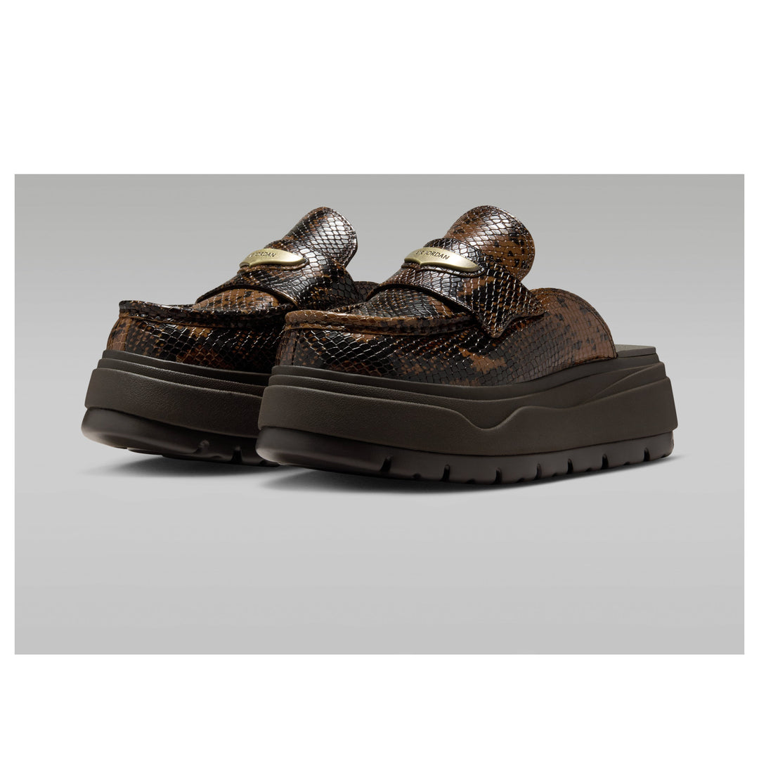 JORDAN MULE CROC VELVET BROWN (WOMEN'S)
