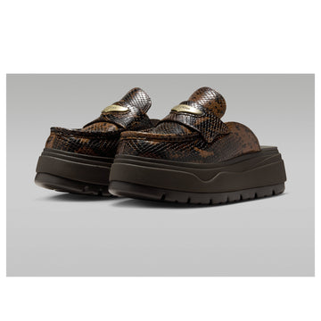 JORDAN MULE CROC VELVET BROWN (WOMEN'S)