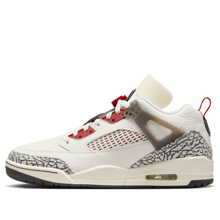 JORDAN SPIZIKE LOW SAIL ANTHRACITE COCONUT MILK VARSITY RED