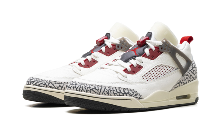 JORDAN SPIZIKE LOW SAIL ANTHRACITE COCONUT MILK VARSITY RED