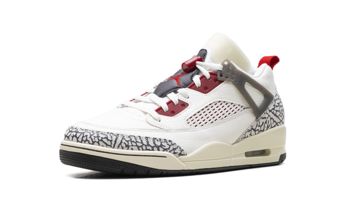 JORDAN SPIZIKE LOW SAIL ANTHRACITE COCONUT MILK VARSITY RED
