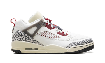 JORDAN SPIZIKE LOW SAIL ANTHRACITE COCONUT MILK VARSITY RED — Stock
