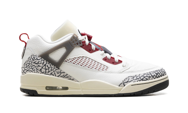 JORDAN SPIZIKE LOW SAIL ANTHRACITE COCONUT MILK VARSITY RED