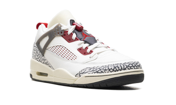 JORDAN SPIZIKE LOW SAIL ANTHRACITE COCONUT MILK VARSITY RED — Stock