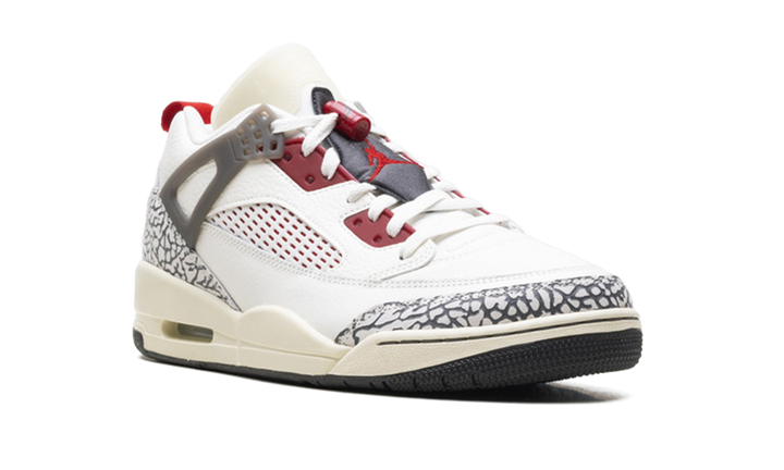 JORDAN SPIZIKE LOW SAIL ANTHRACITE COCONUT MILK VARSITY RED