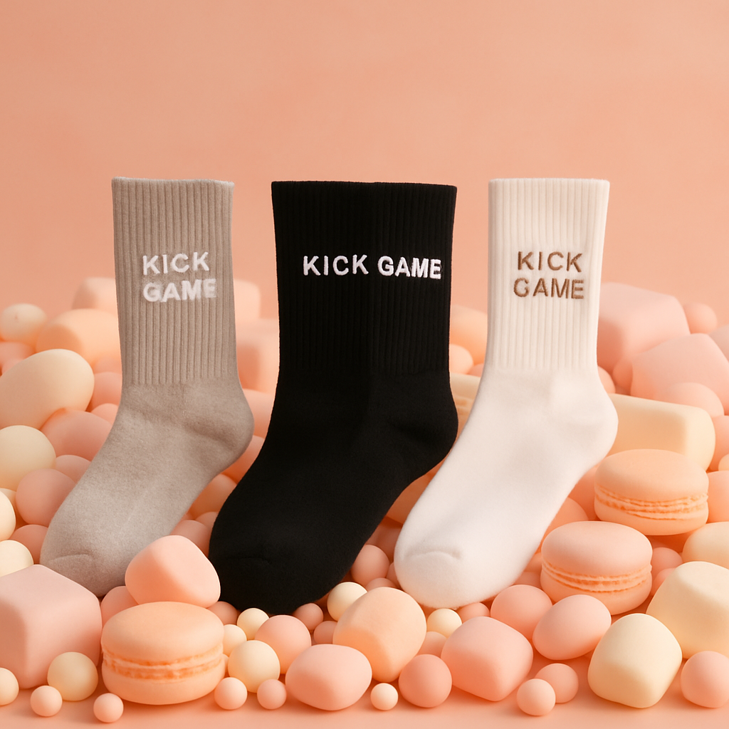 KICK GAME 3 PACK SOCKS "BLACK WHITE GREY"