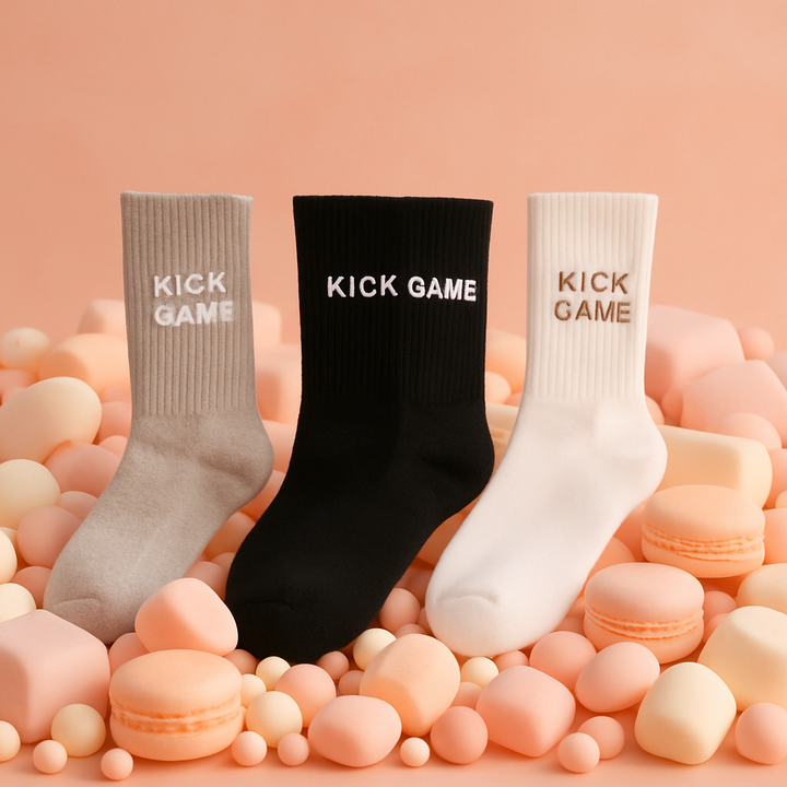 KICK GAME 3 PACK SOCKS "BLACK WHITE GREY"