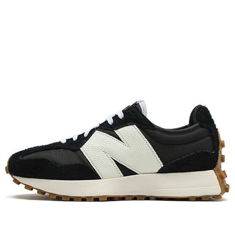 NEW BALANCE 327 BLACK WHITE GUM WOMENS
