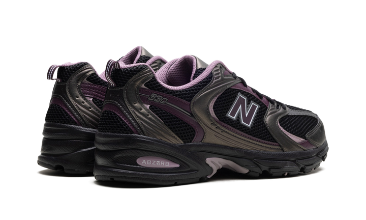 NEW BALANCE 530 BLACK METALLIC PLUM BROWN