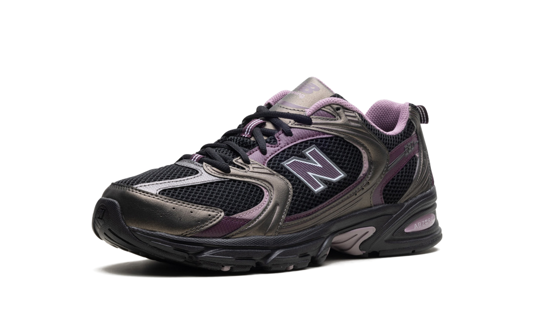 NEW BALANCE 530 BLACK METALLIC PLUM BROWN