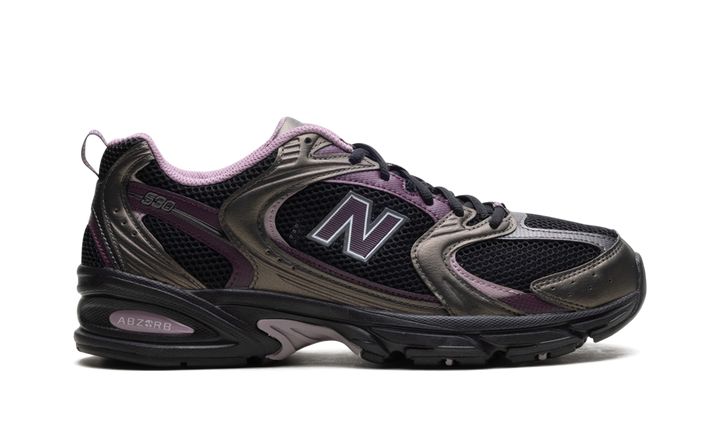 NEW BALANCE 530 BLACK METALLIC PLUM BROWN