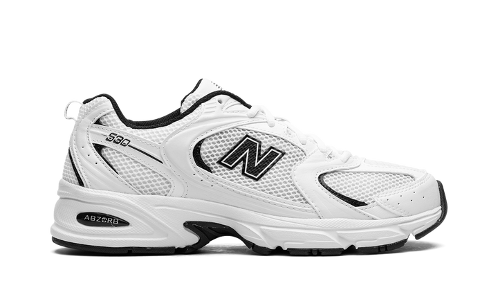 NEW BALANCE 530 WHITE BLACK DETAILS
